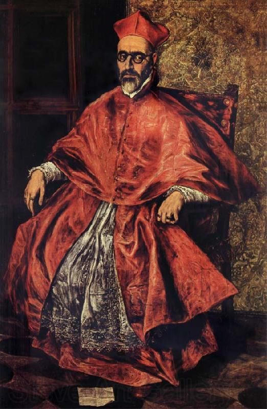 El Greco Portrait of Cardinal Don Fernando Nino de Guevara Spain oil painting art